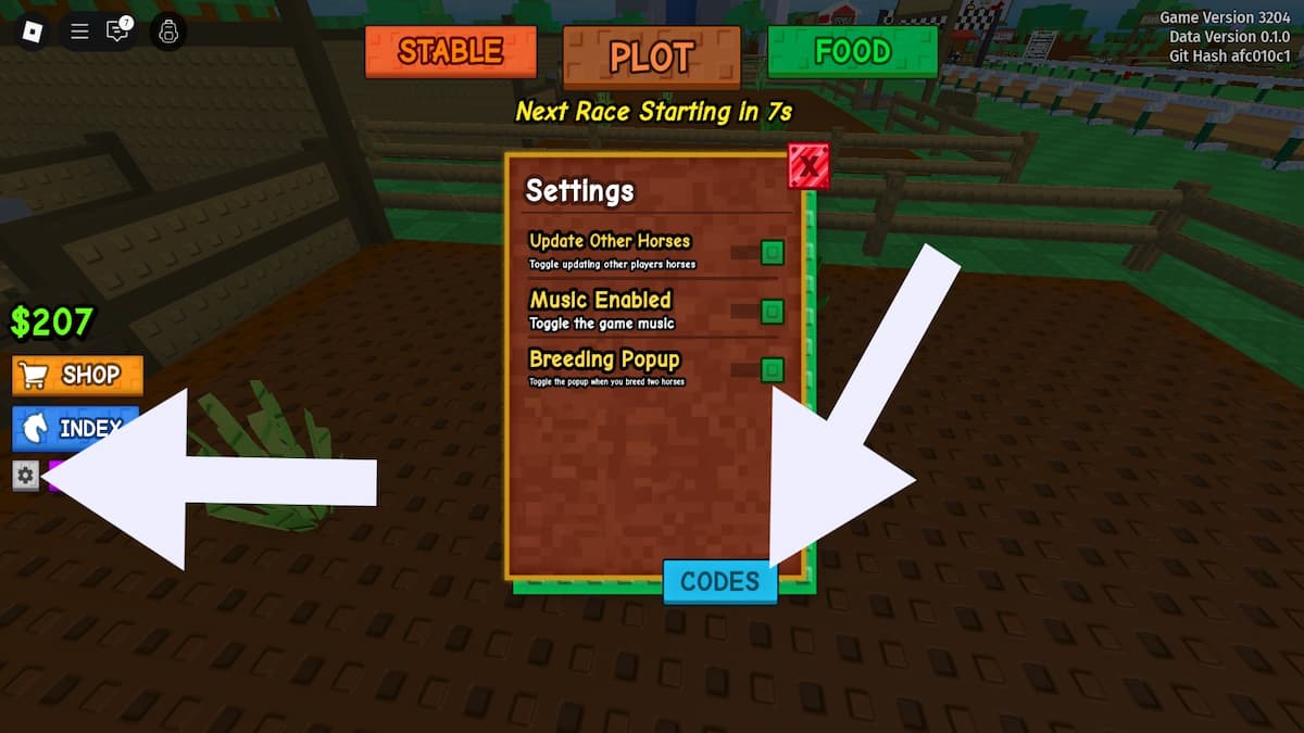 How to redeem Horse RNG codes.