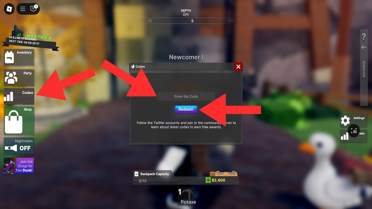 How to redeem Miner's Quest codes