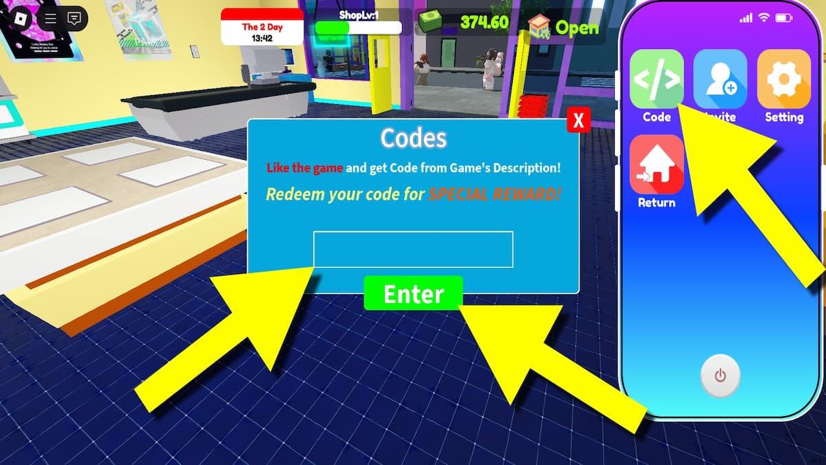 How to redeem Popmarket Simulator codes