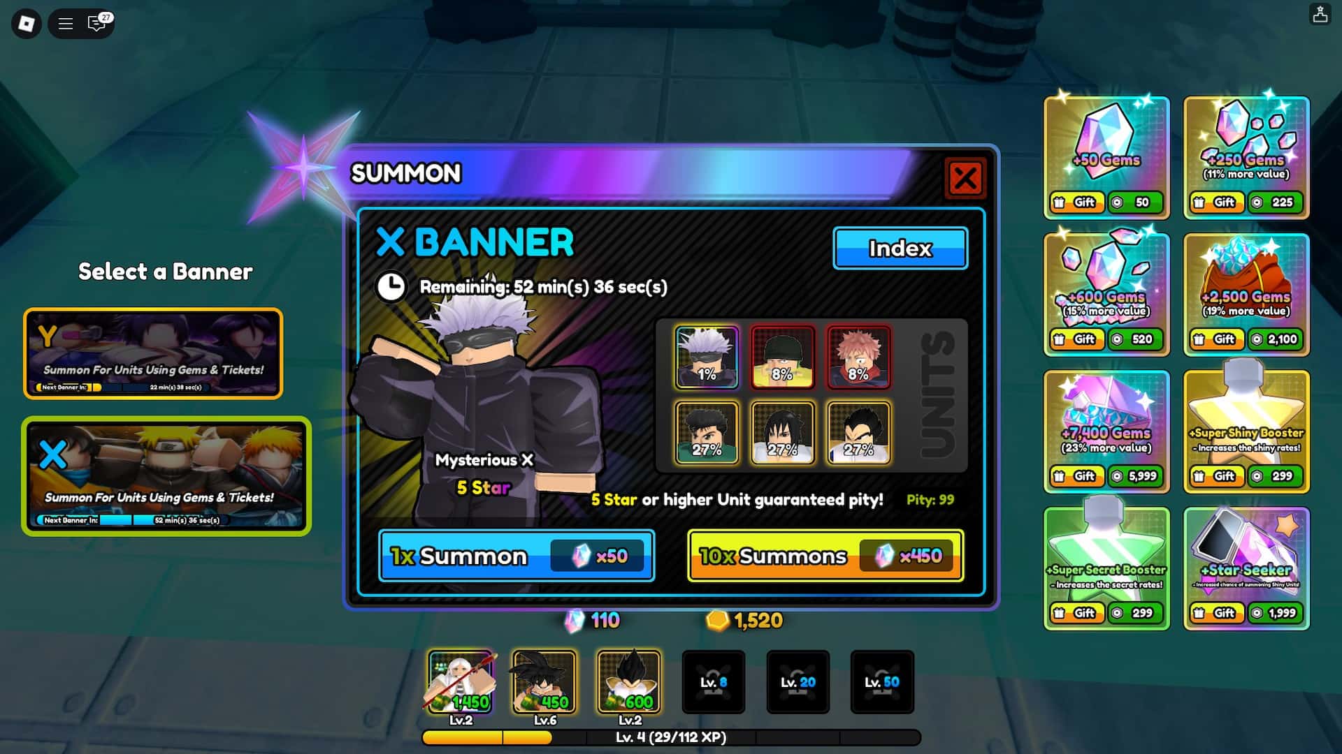 How to summon units in All Star Tower Defense X Roblox experience