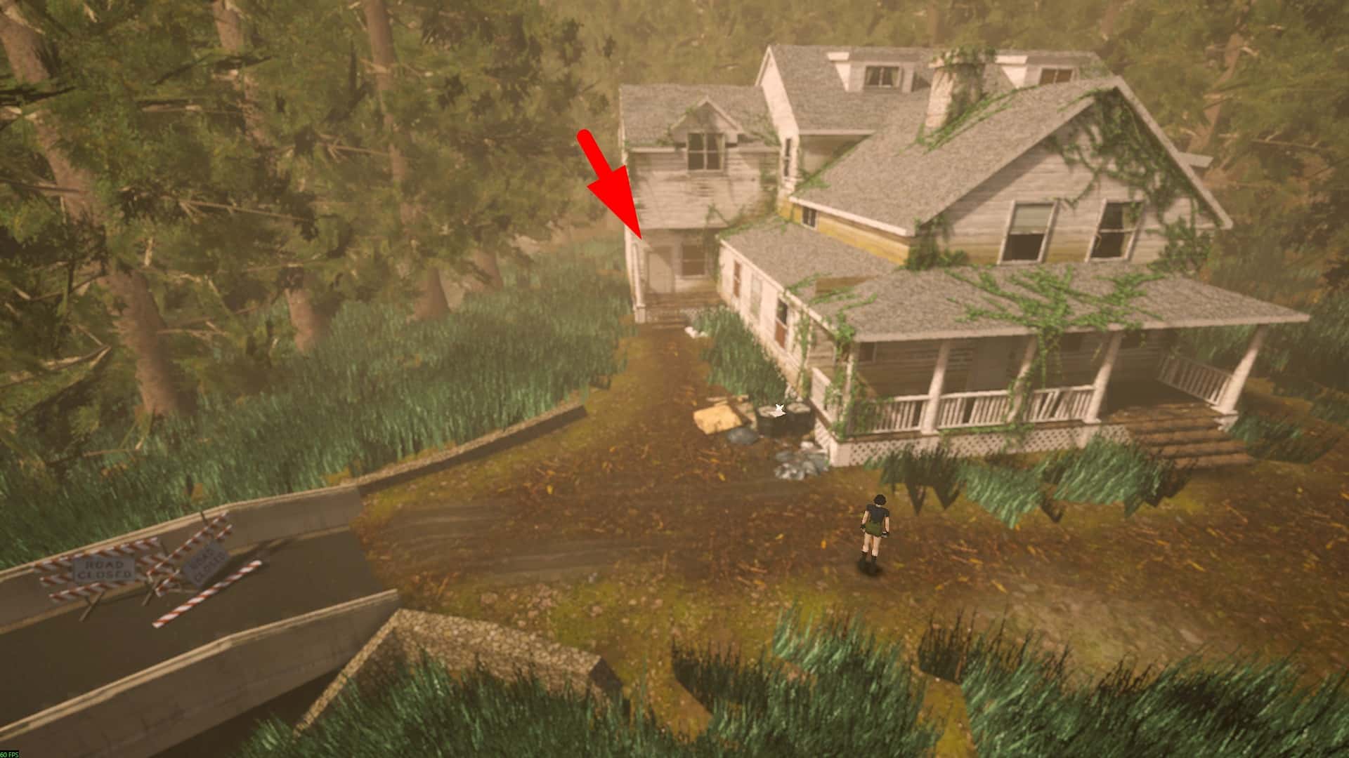 Left entrance to the Abandoned House in Heartworm
