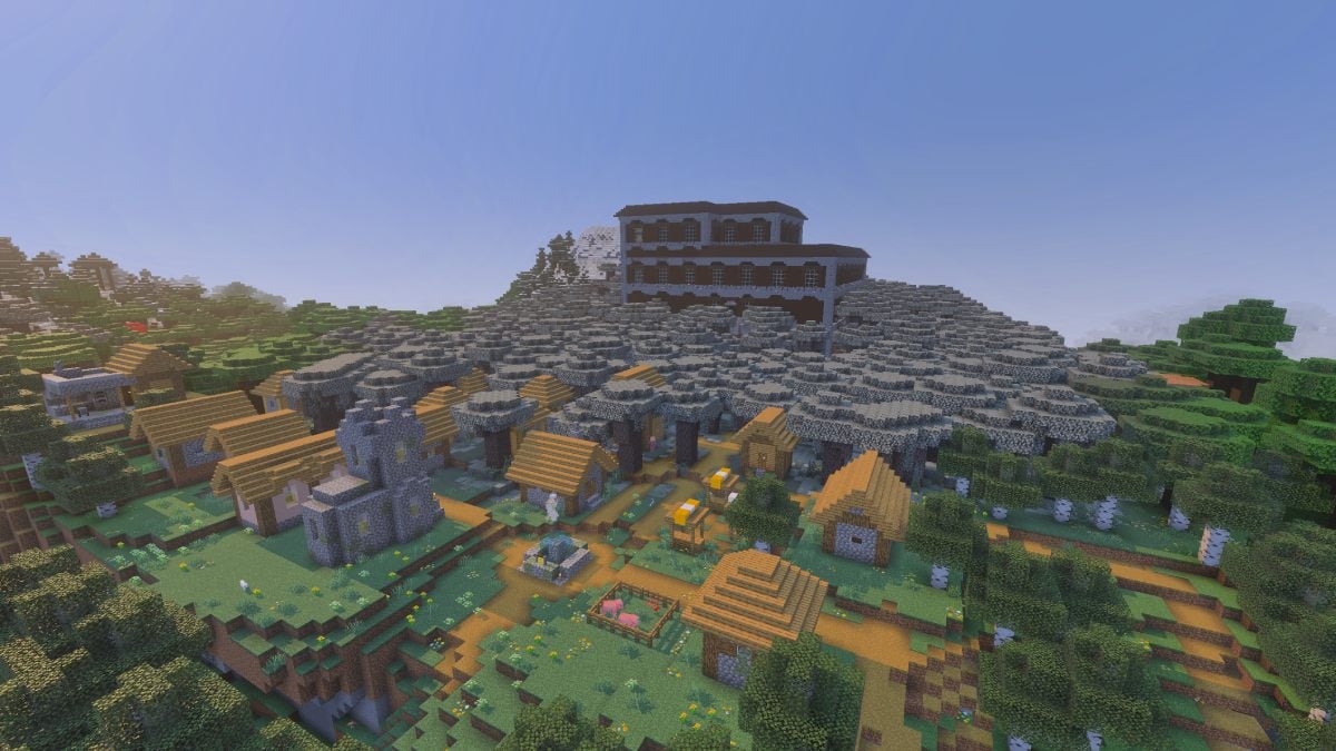 Minecraft best pale forest seeds mansion village pale forest