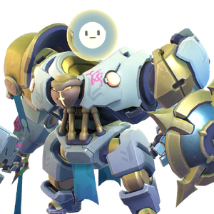 Supervive Oath robot with smiley face 