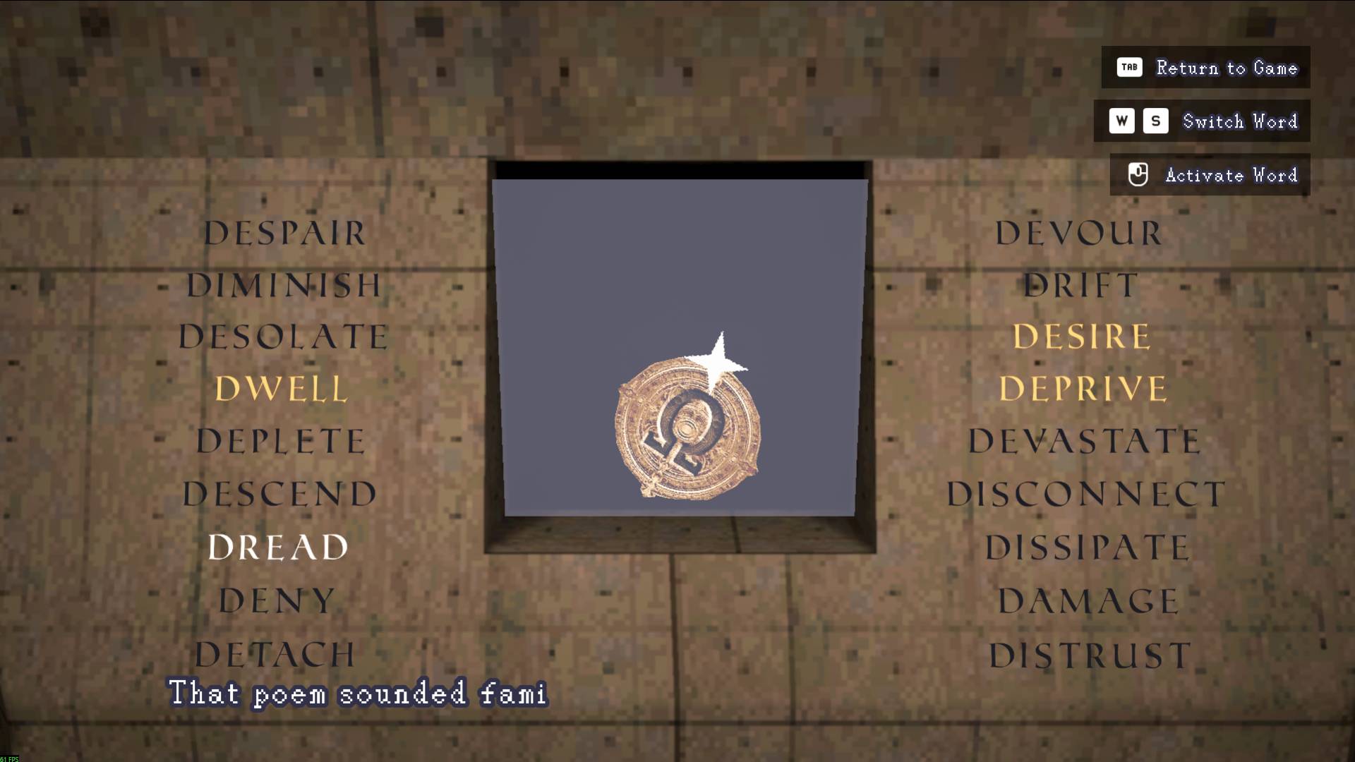 Omega Emblem puzzle solution in Heartworm