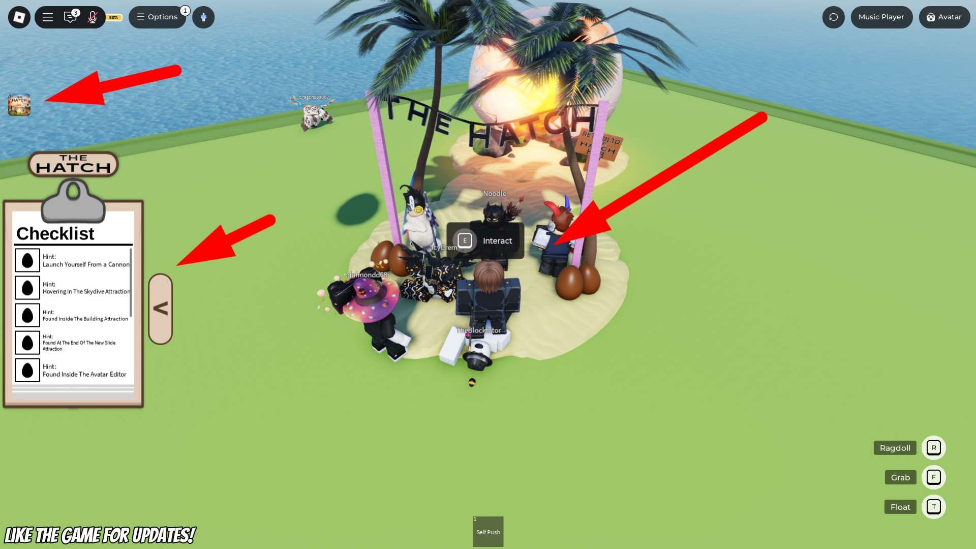 How to get the Ragdoll experience The Hatch Roblox event egg