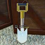 Silver Shovel from the Prospecting Roblox experience