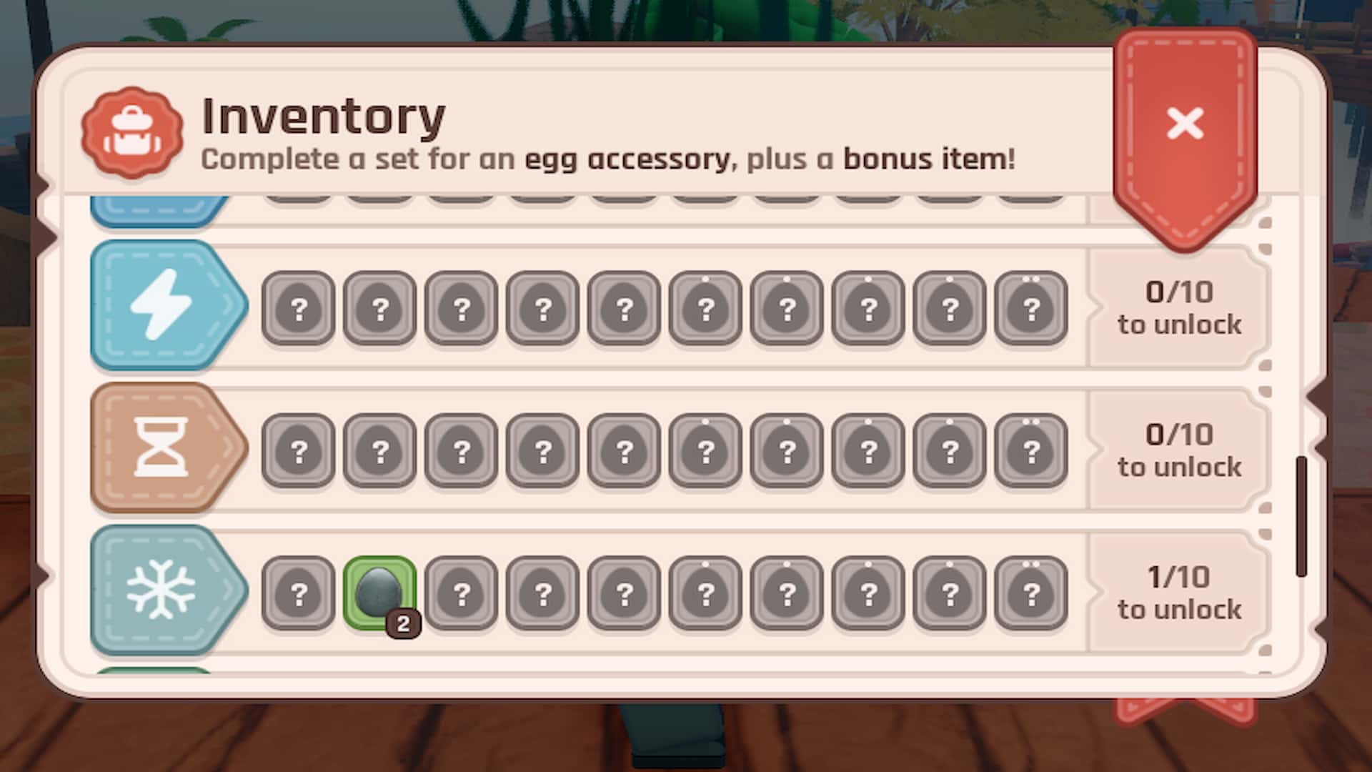 Egg collection in Roblox The Hatch event.