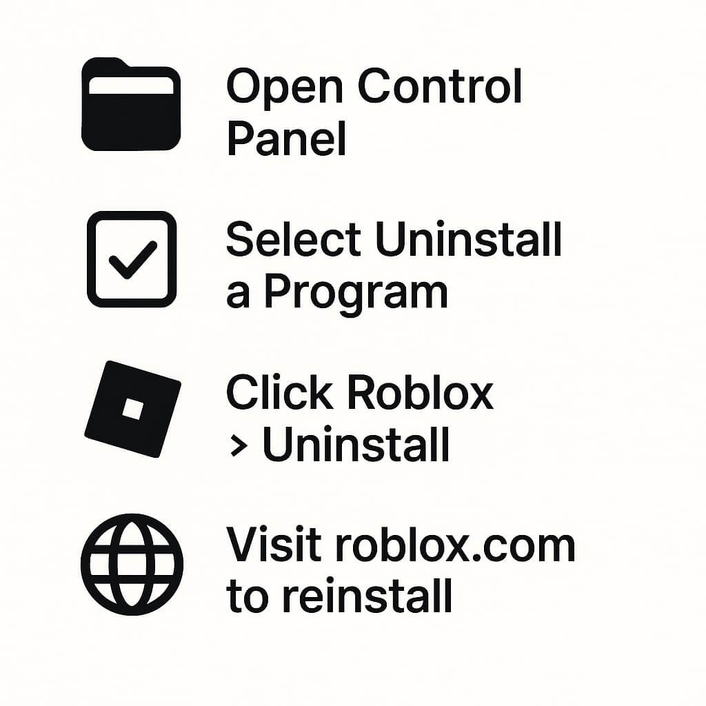 Reinstall Roblox Step-by-Step