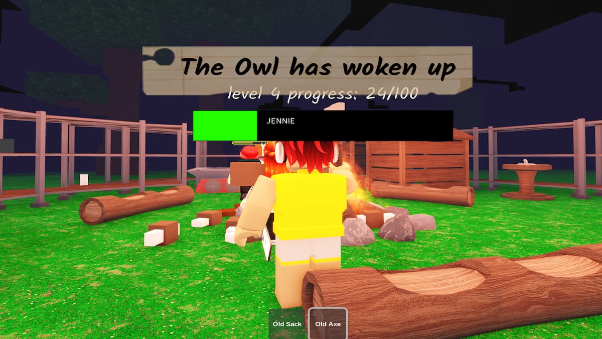 A message in Roblox game