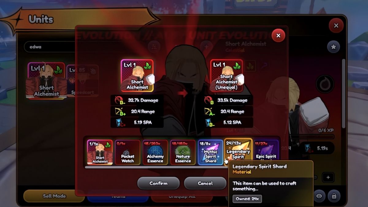 Short Alchemist Evo Recipe
