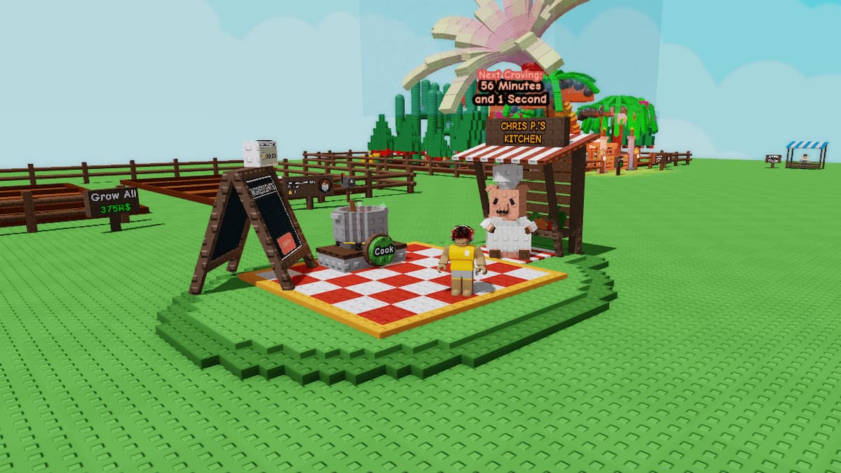 The Chris P Shop at the center of the map