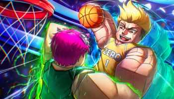 A player using Cyber Style in Basketball Zero