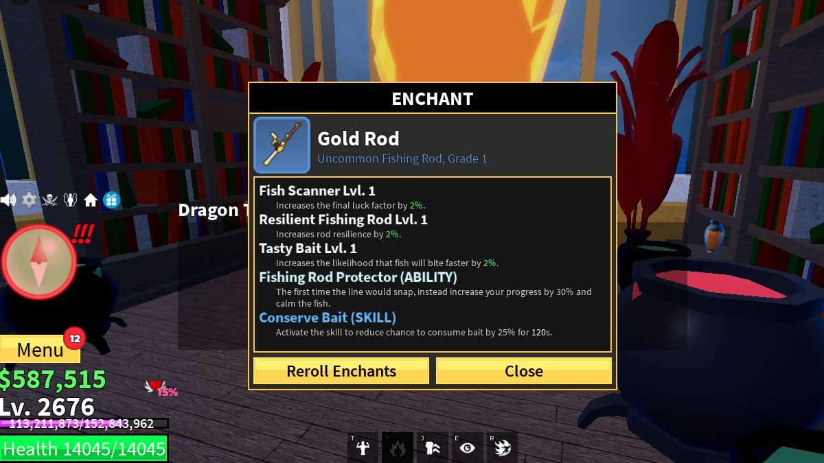 Fishing Rod Enchants in Blox Fruits