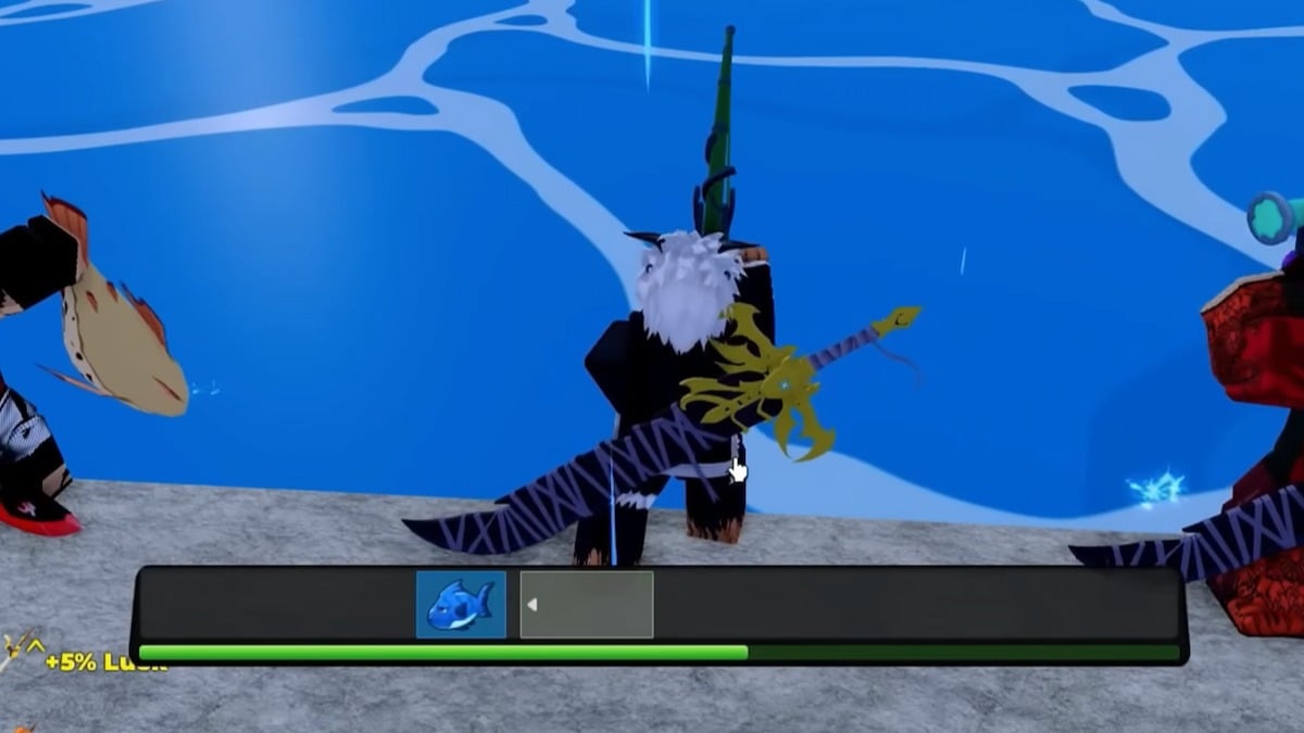 Fishing UI in Blox Fruits