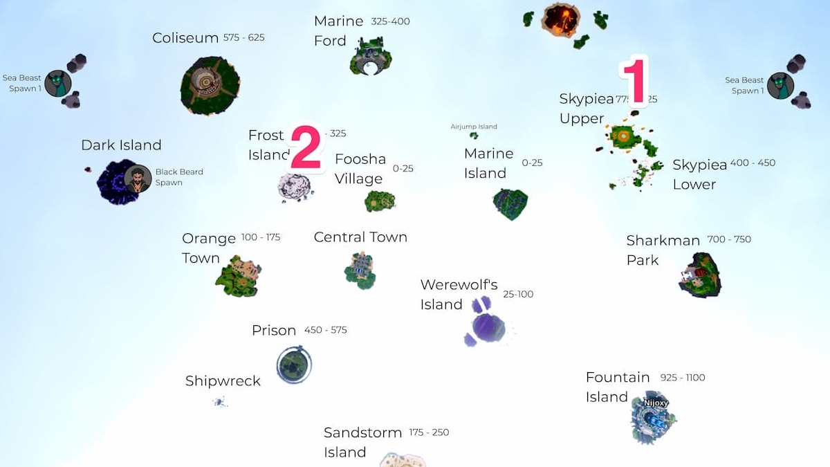 Haki Teacher Locations in Vox Seas