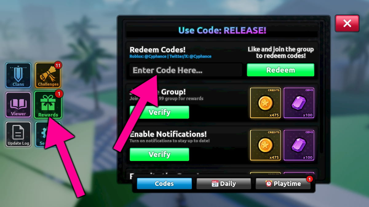How to redeem Blades codes.