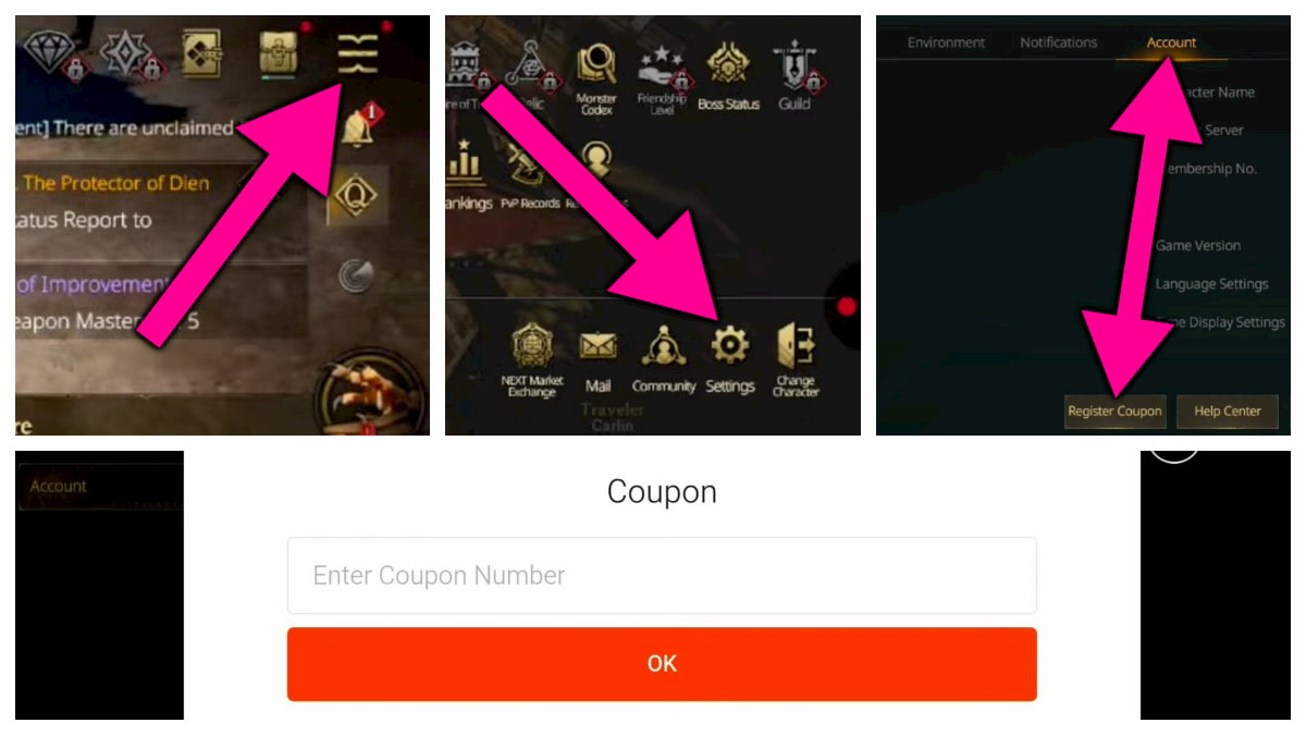 How to redeem LORDNINE: Infinite Class codes.