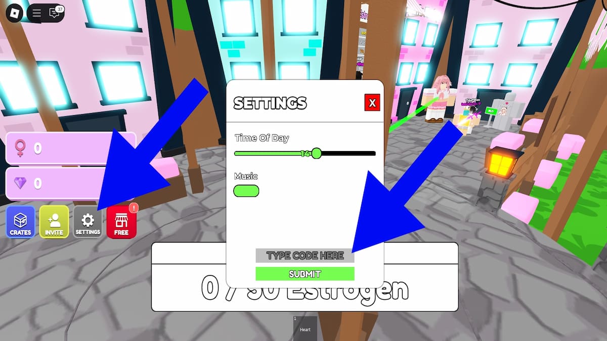 How to redeem Femboy Simulator codes
