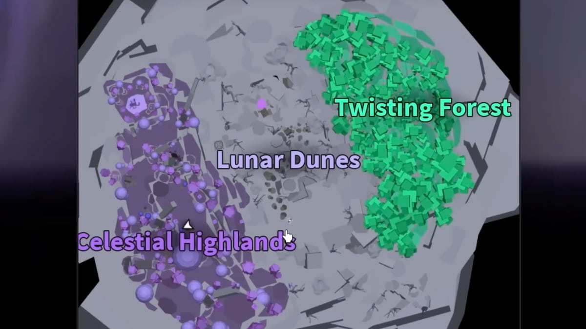 The Moon map in Dig Roblox