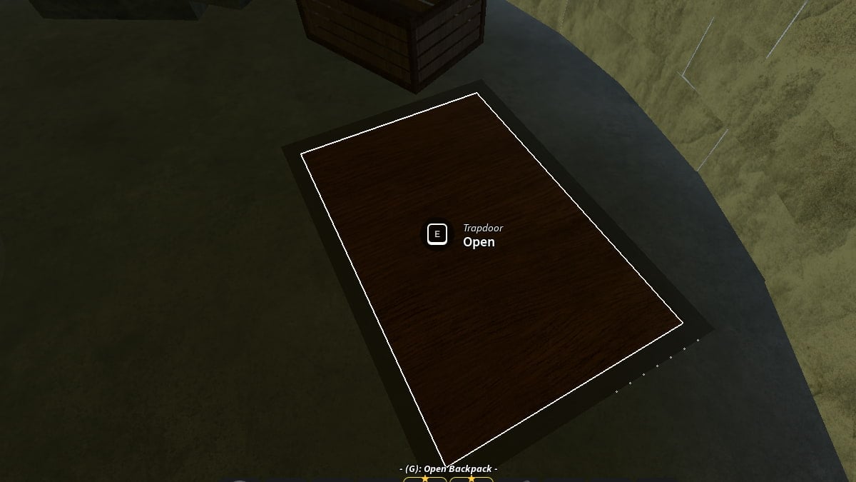 Trapdoor in Lighthouse in Roblox Prospecting