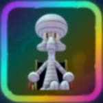 Broken Squidward unit in the SpongeBob Tower Defense Roblox experience