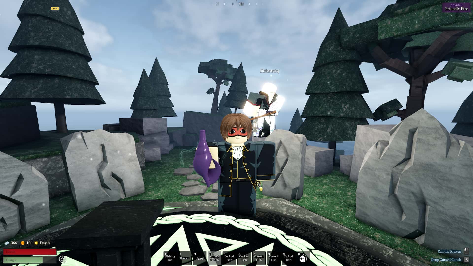 Cursed Conch used to summon the Kraken in the Voyagers Roblox experience