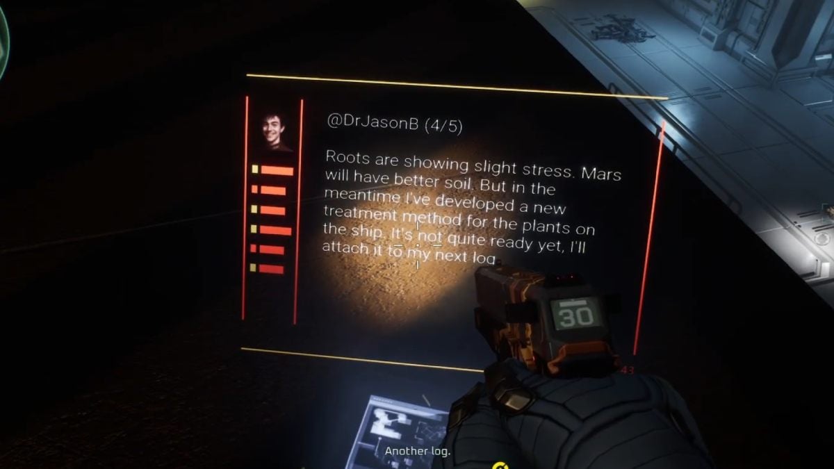 Deadzone Rogue hidden logs location in the ceiling