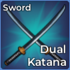Dual Katana sword in Vox Seas