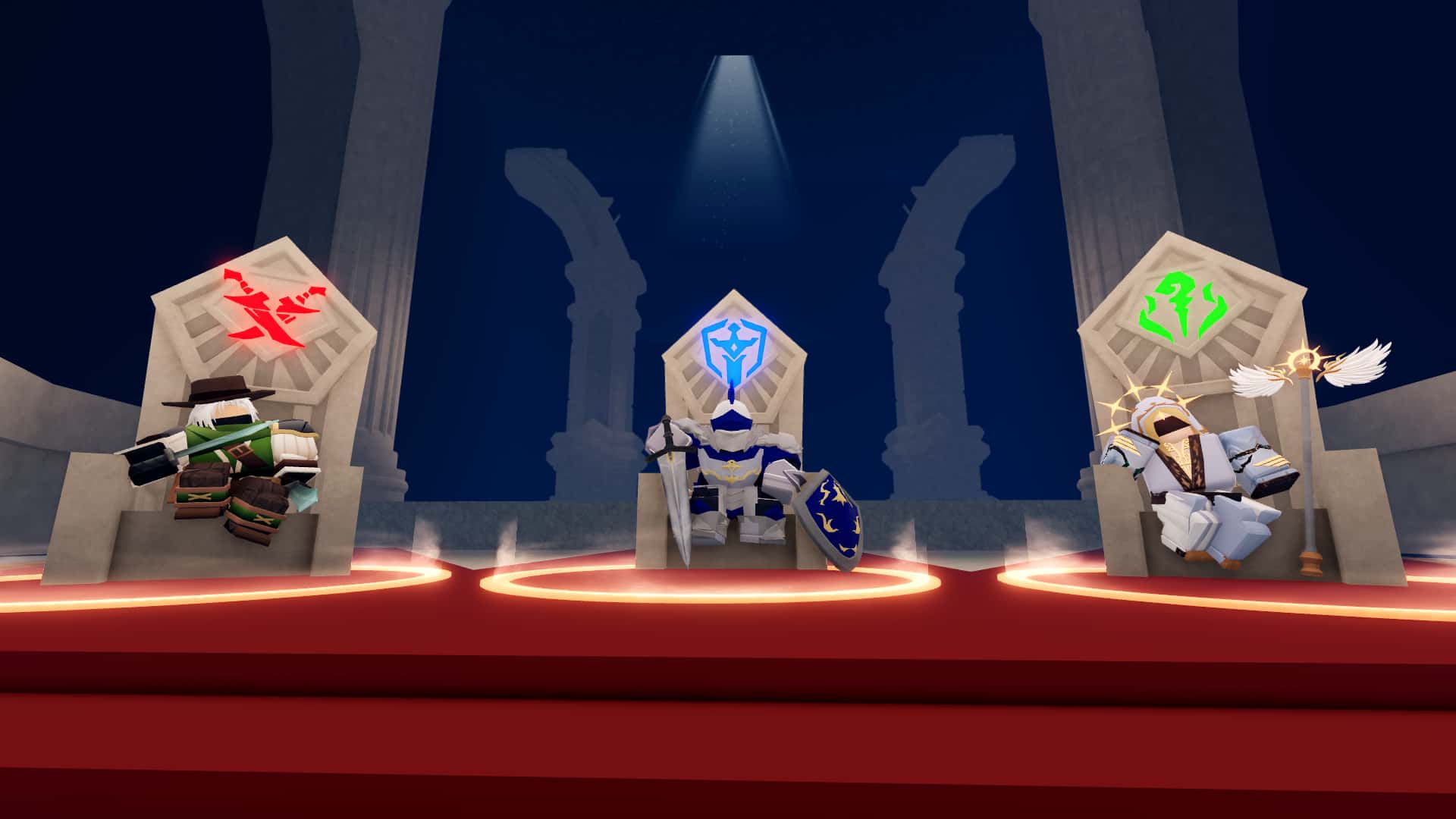 Class selection in the Dungeon Lootify Roblox experience