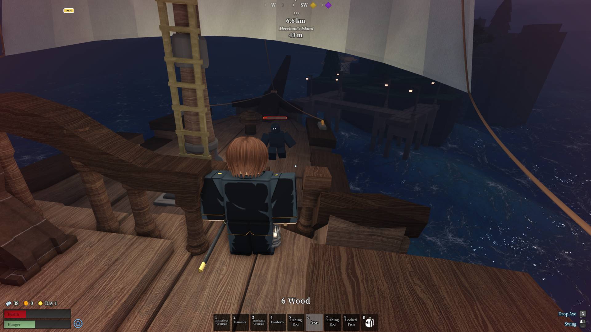 How to defeat black ghosts in the Voyagers Roblox experience