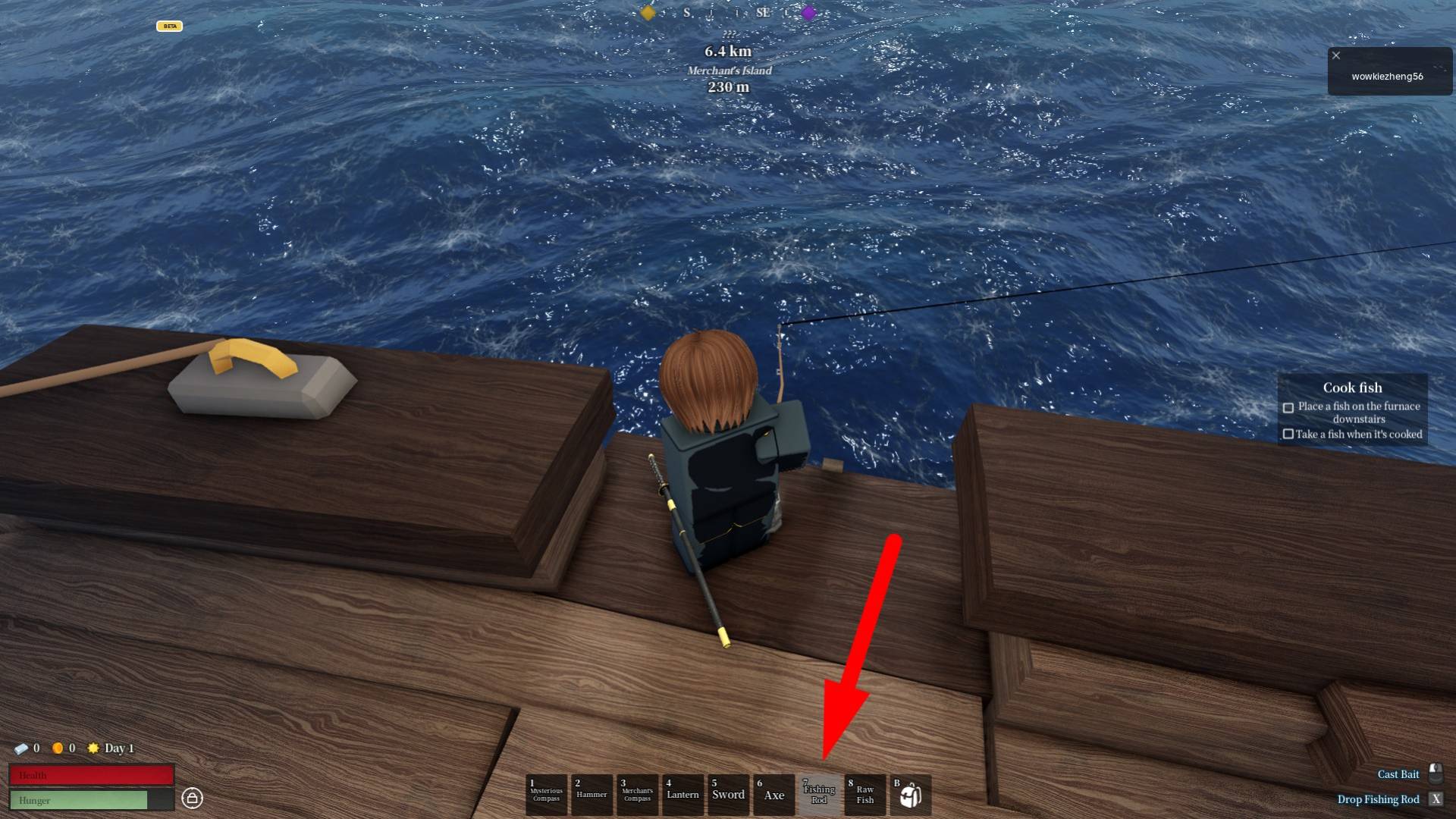 How to fish in the Voyagers Roblox experience