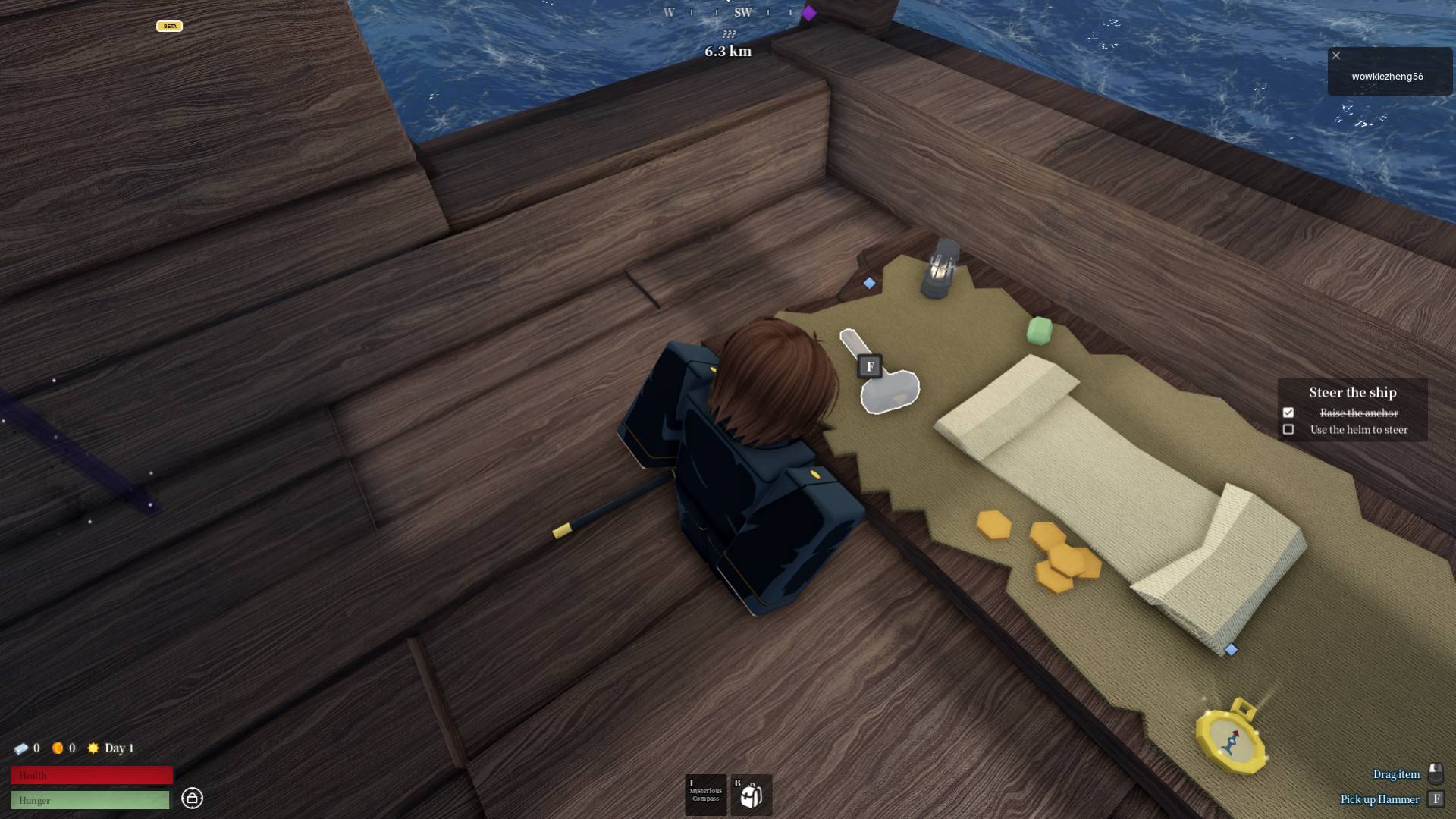 How to get equipment in the Voyagers Roblox experience