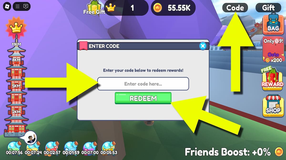 How to redeem Anime Climb and Jump codes