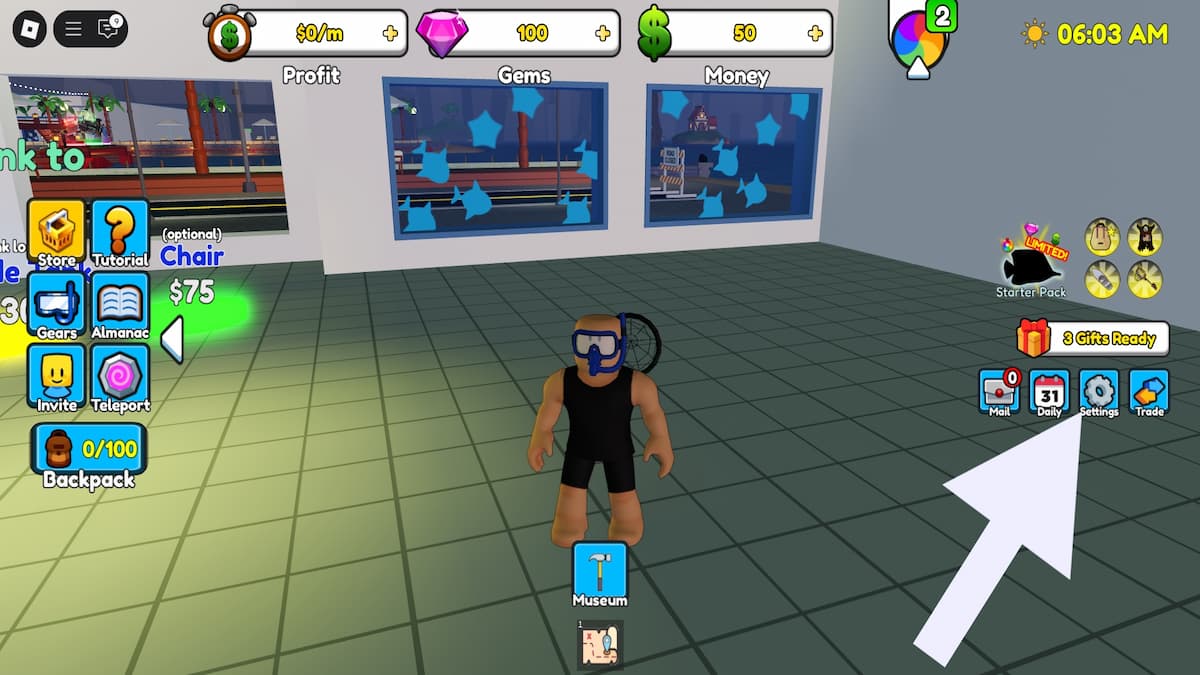 How to redeem codes in Become a Deep Sea Explorer.