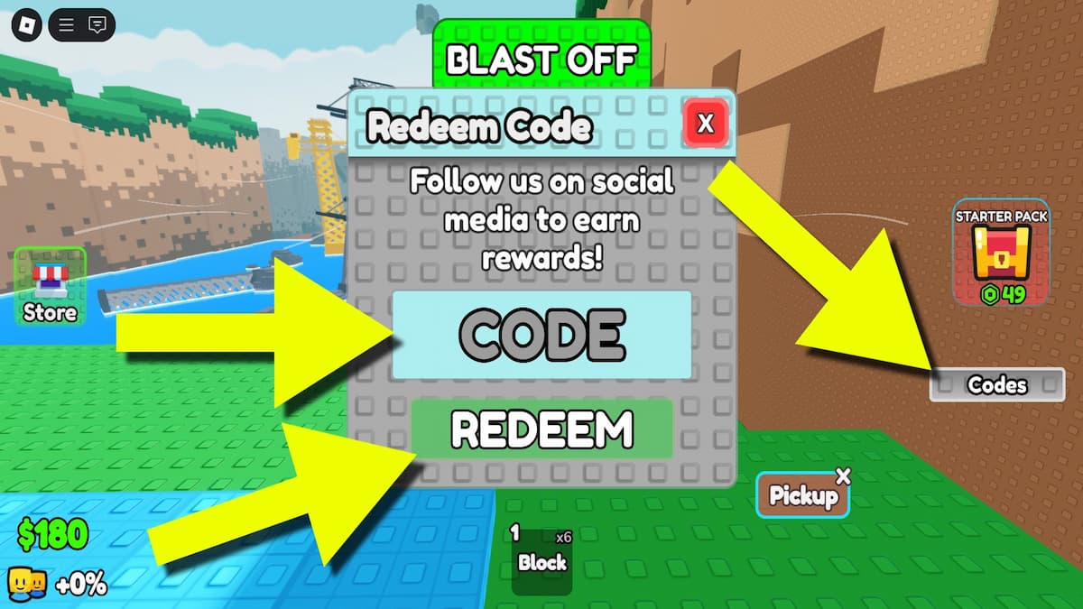 How to redeem Build A Rocket codes
