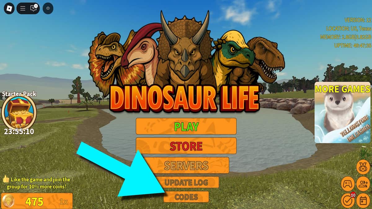 How to redeem Dinosaur Life codes