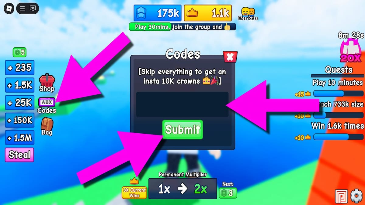 How to redeem Grow Every Step codes