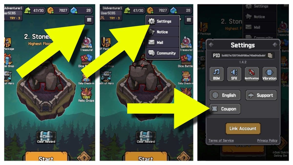 How to redeem Heroll : Dice Roguelike codes