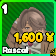 Rascal unit in Anime Rangers X