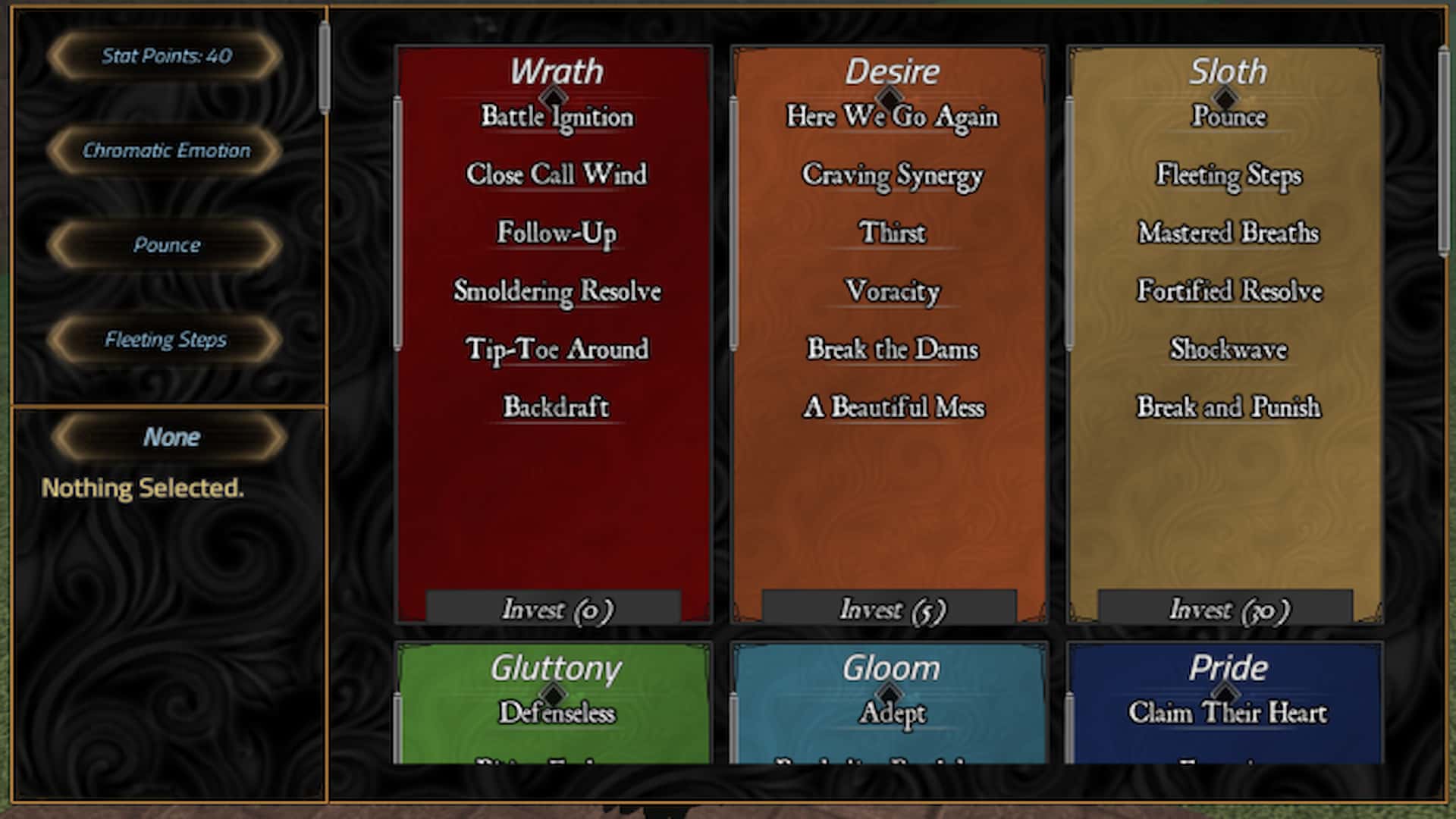 Skill trees in Archived Roblox