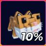 Tiger pet in Hunty Zombie Roblox experience