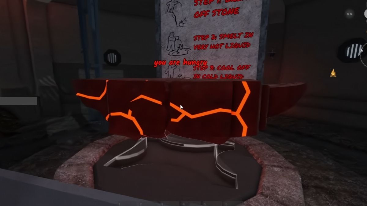 Lava Anvil in 99 Nights in the Forest