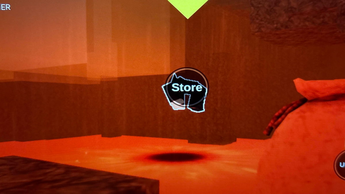 A Player thrown in Lava