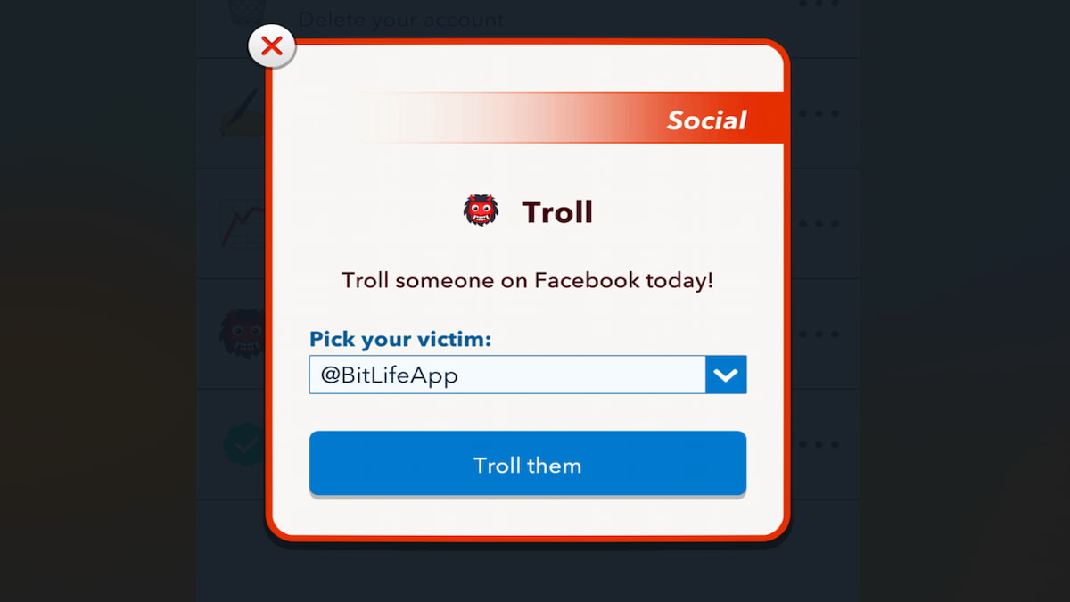 The BitLife Troll Menu