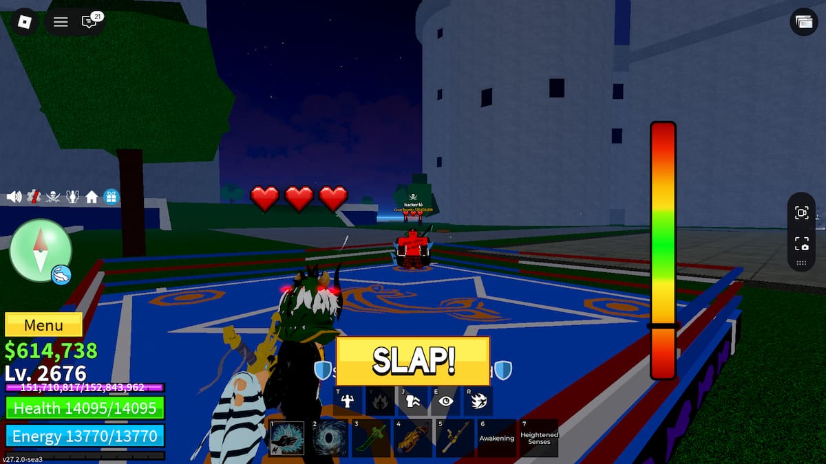 Blox Fruits Fish Fight Minigame UI