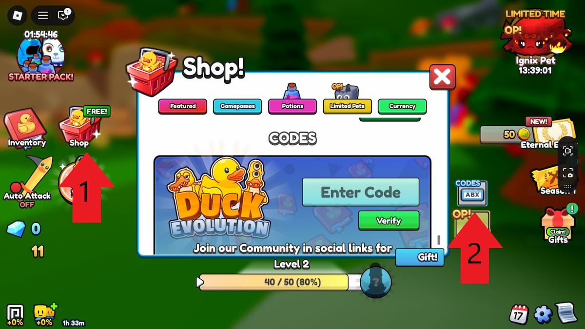 Duck Evolution Codes Redemption Window