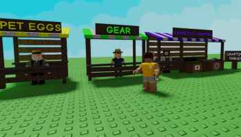 A player standing near an NPC