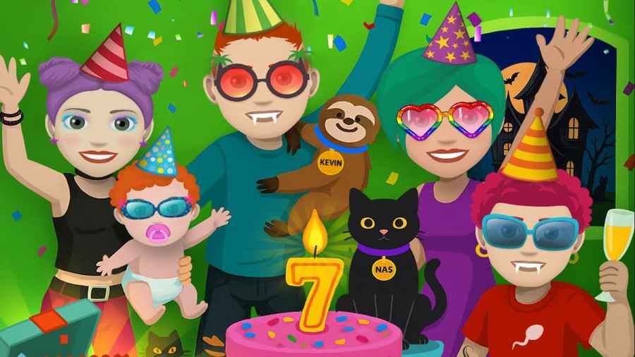A Birthday bash in BitLife