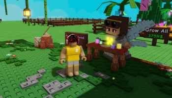 A Player standing near a Fairy in Grow A Garden