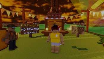 A player standing before a tree